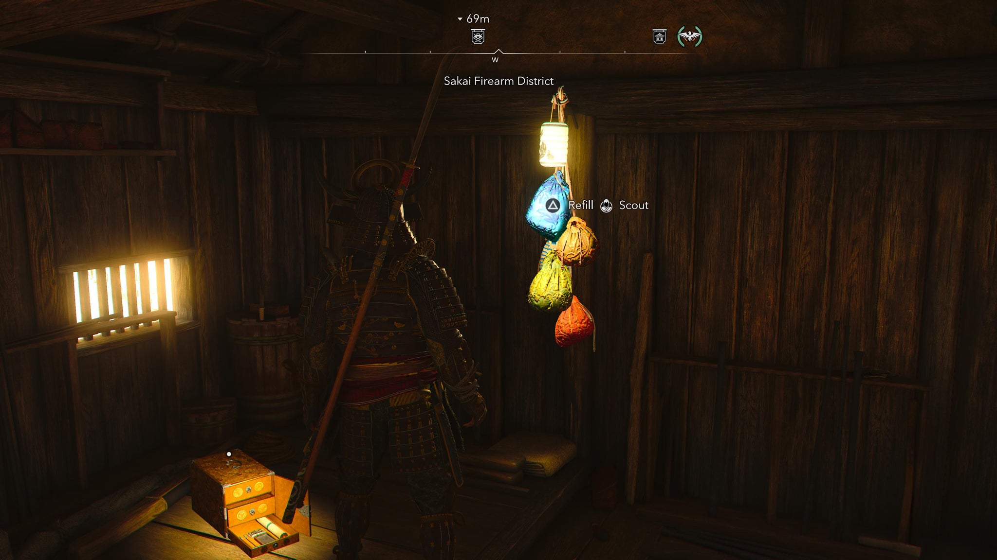 Kasuke refilling his Scouts at a Kakurega in Assassin's Creed Shadows. - 3