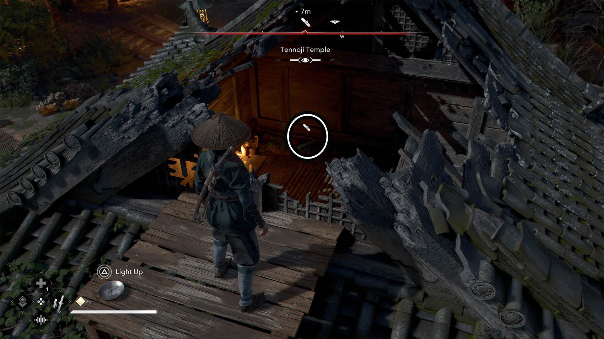 assassins creed shadows tennoji temple lost page one location