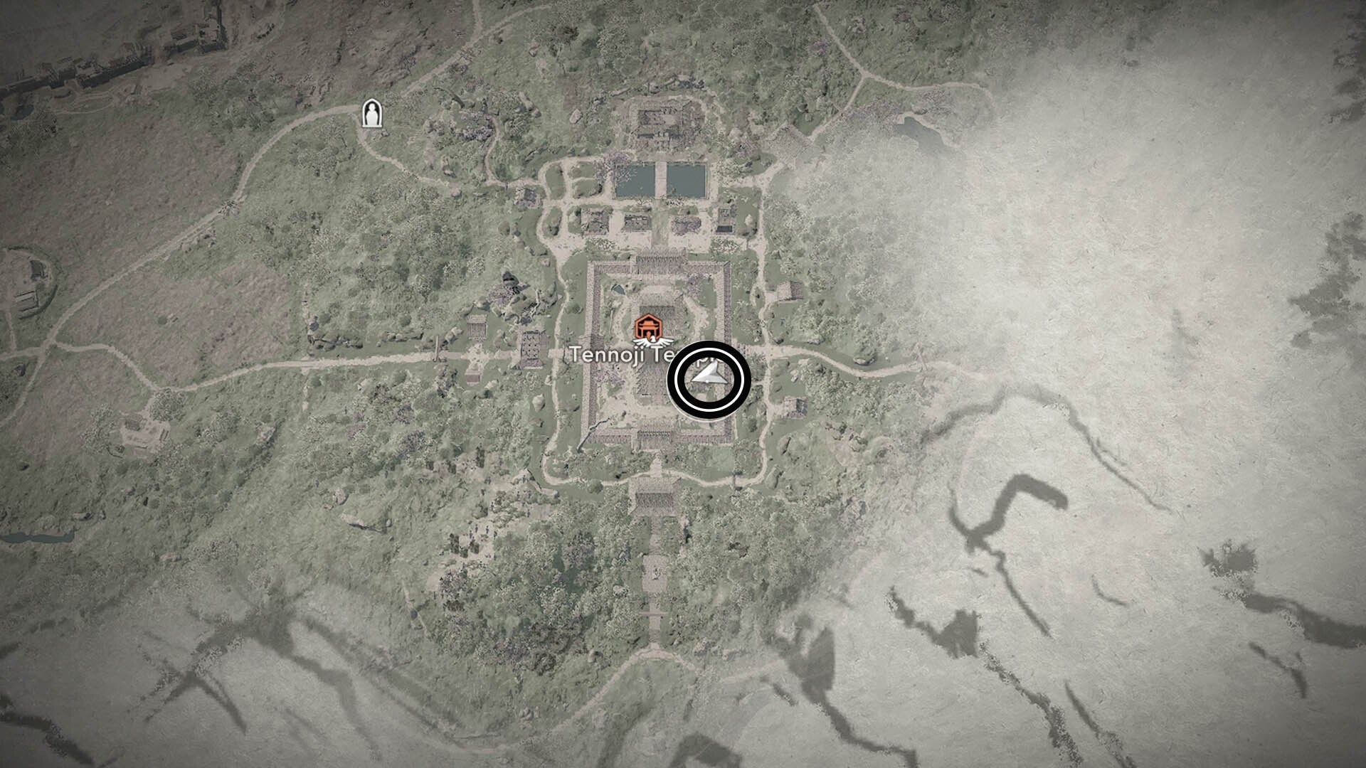 assassins creed shadows tennoji temple lost page one map location