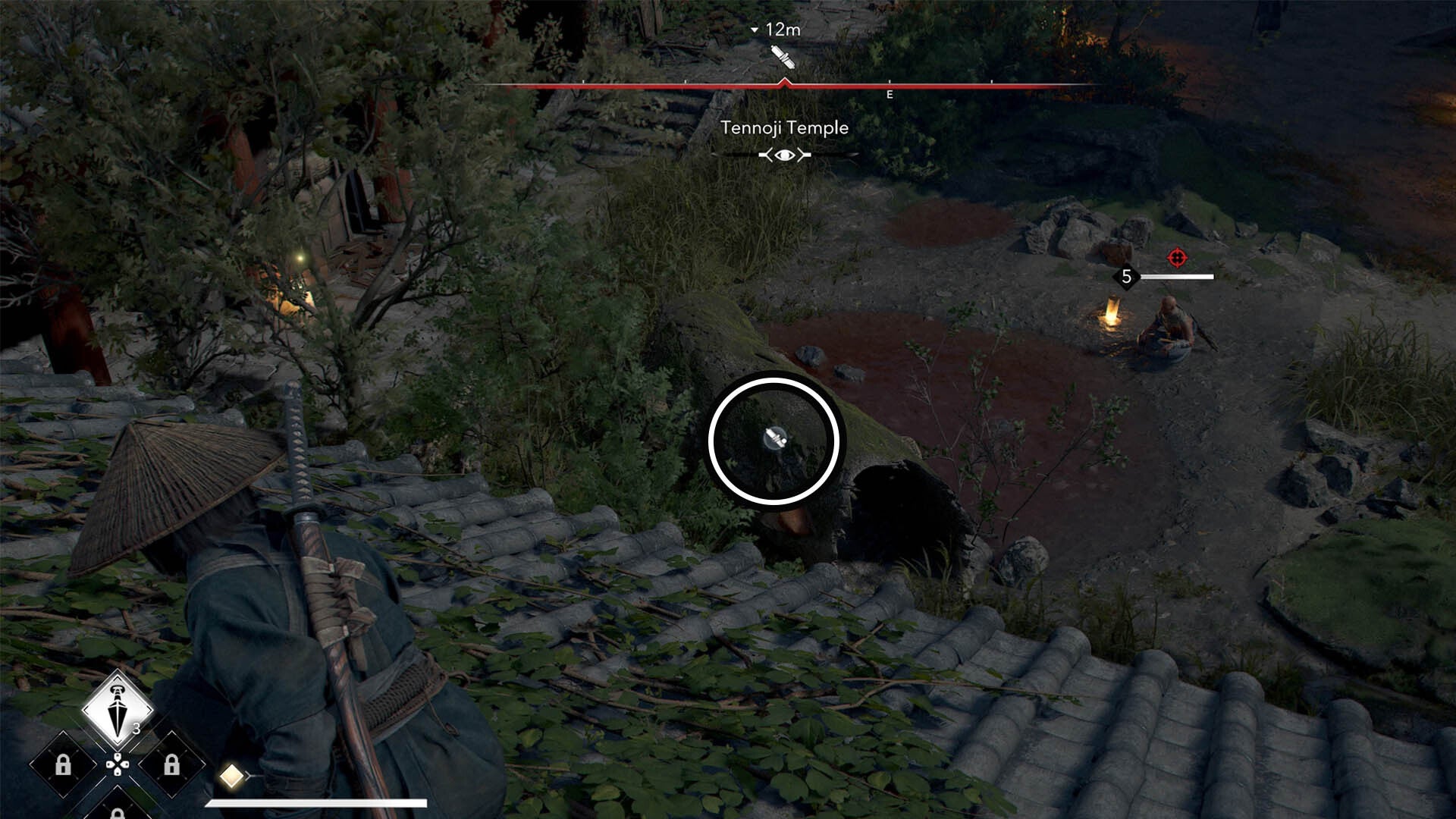 assassins creed shadows tennoji temple lost page two location