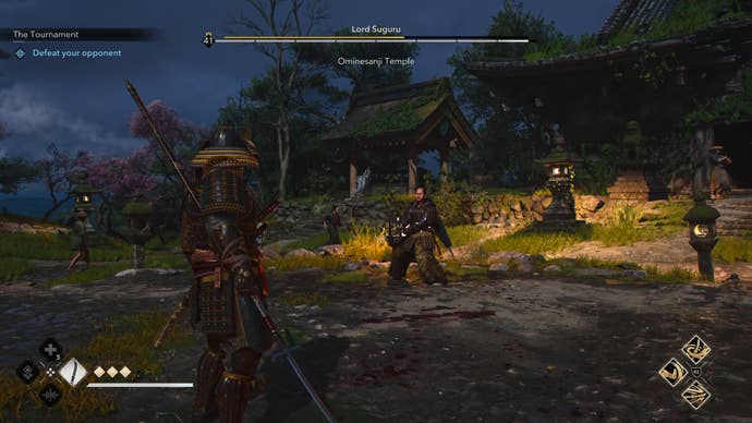 Yasuke is fighting a lord of a suggestion in the tournament in the shadow of Assassin's Creed.