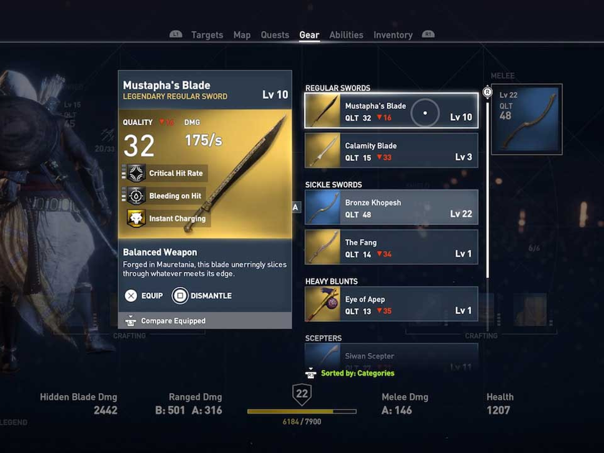 Assassin’s Creed Origins: get and upgrade the best weapons and