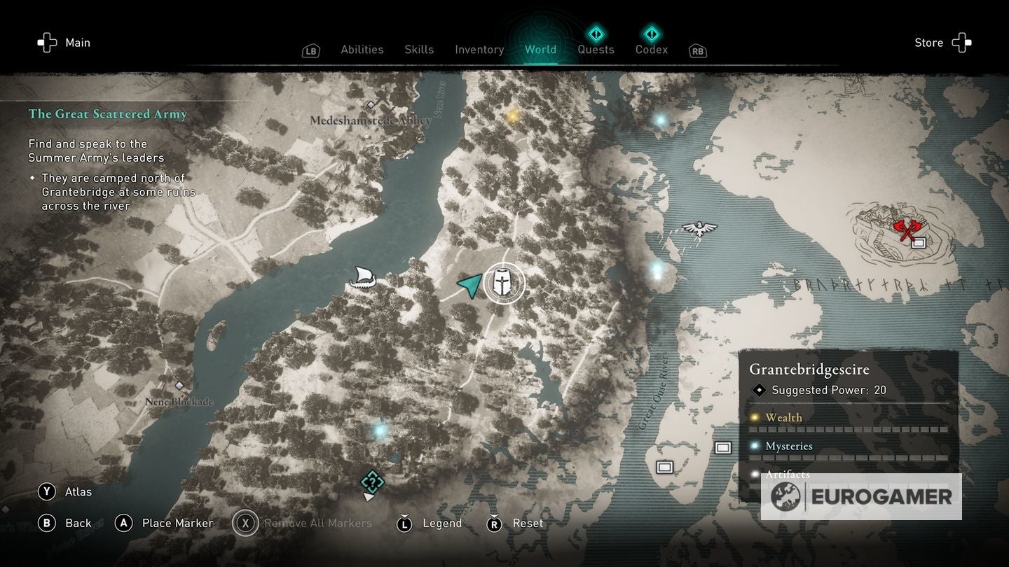 Assassin's Creed Valhalla Order of the Ancientslocaties Waar je