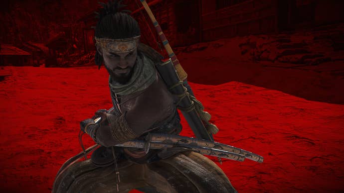 An Assassin’s Creed Shadow screenshot showing Yasuke performing a posture attack