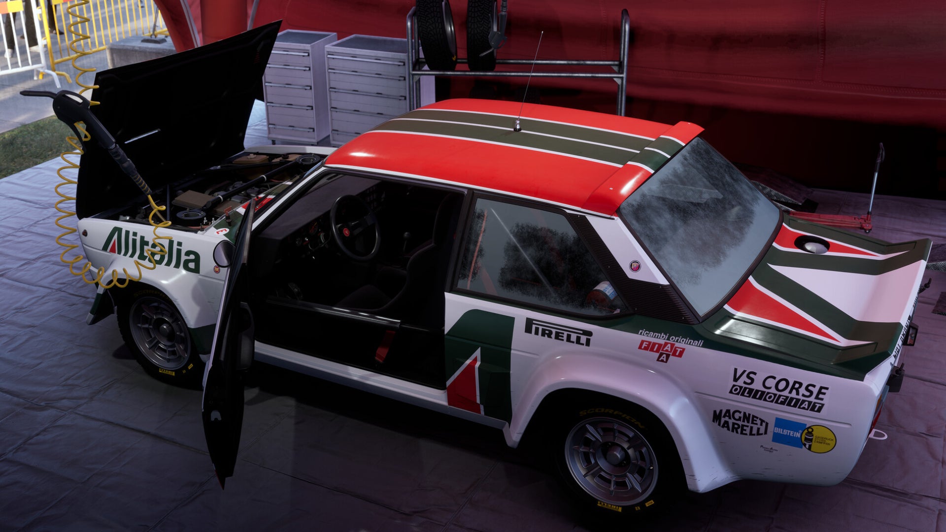 A Fiat 131 Abarth in Assetto Corsa Rally. - 5
