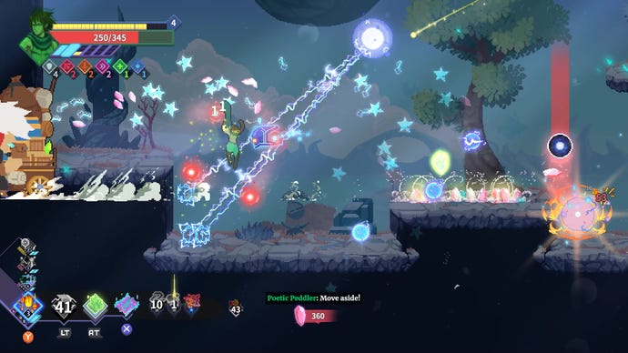 A chaotic fight breaks out in Astral Ascent, with a big lightning orb wreaking havoc on enemies.