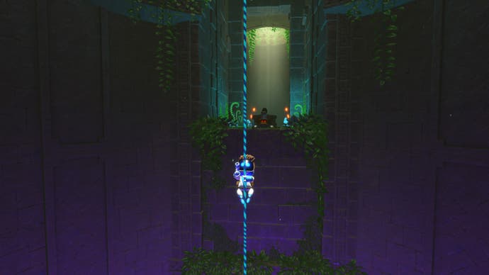 Astro Rading Egg 3 robot guy is at the rope location