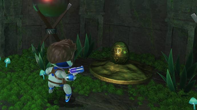 astro bot dude raiding gold egg artifact