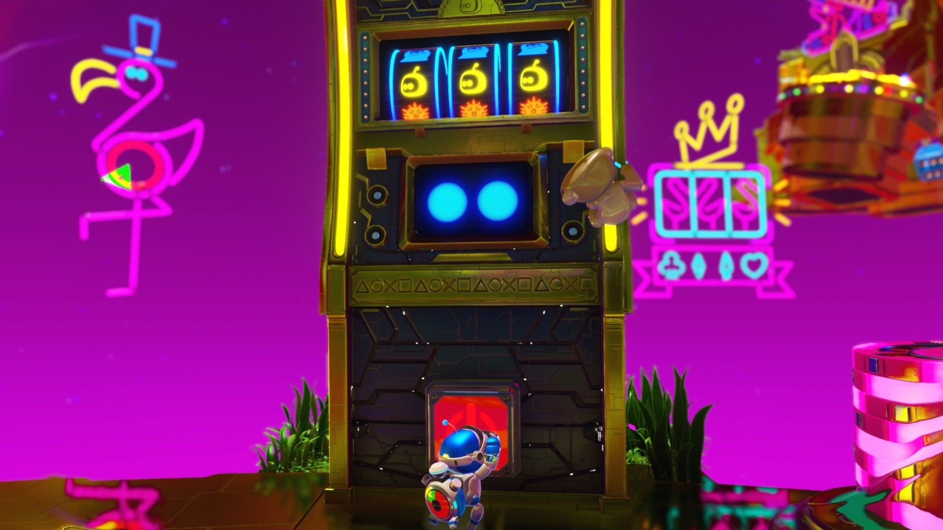 astro bot slot machine win line in slo-mo casino