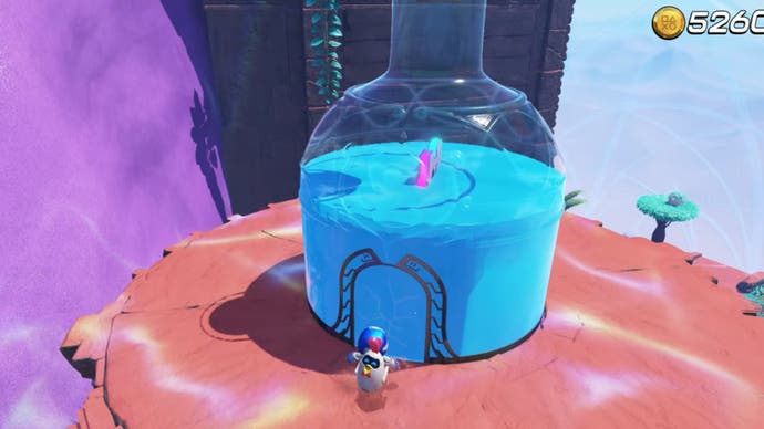 Astrobot Trapped in Time, Puzzle Piece 2, Location Inside the Bottle