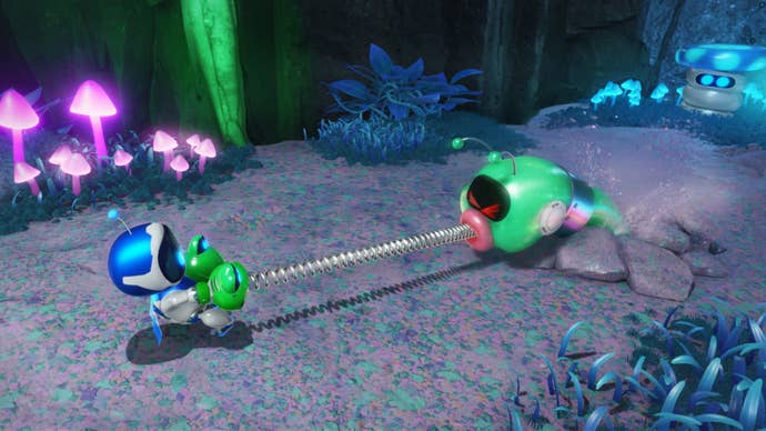 astro bot using twin-frog gloves