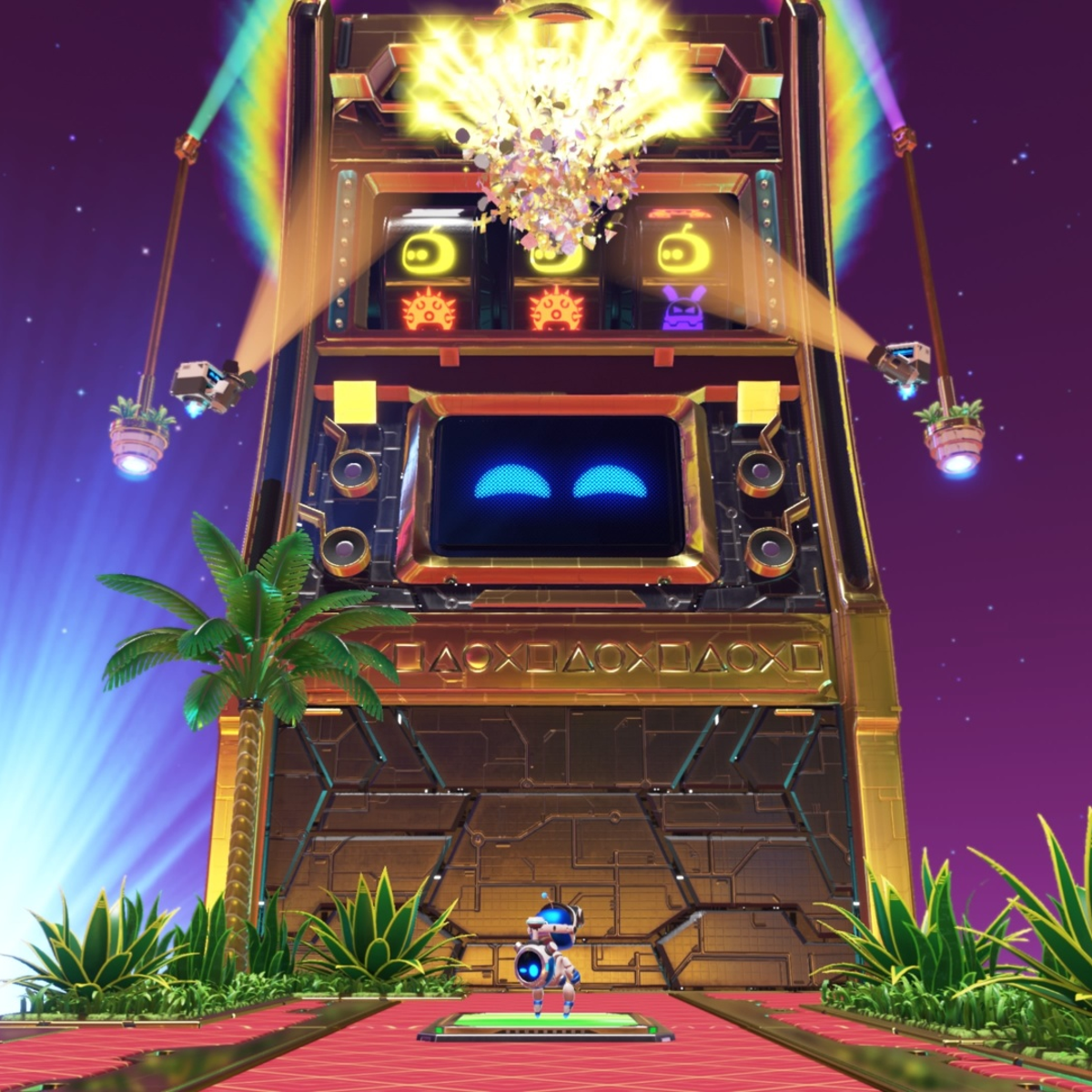 How to win Jackpot on all four slot machines in Astro Bot