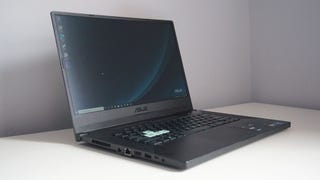 A photo of the Asus TUF Dash 15 gaming laptop
