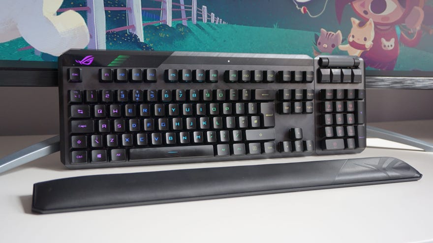 A photo of the Asus ROG Claymore II gaming keyboard