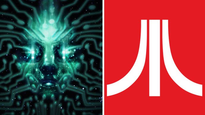Custom header split between Atari and System Shock remake