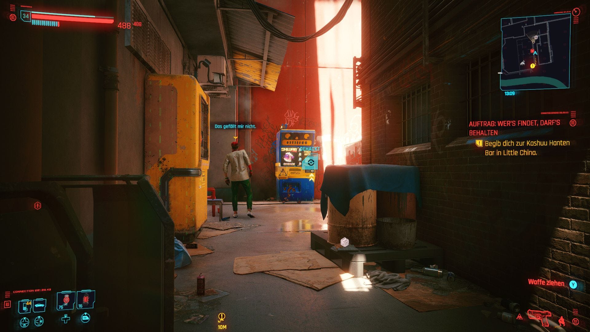 Cyberpunk 2077 Der Auftrag Belohnung Abholen Cyberpunk 2077: Wer's findet, darf's behalten / Mit dem Rücken zur Wand