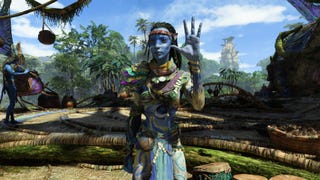 Image of a Na'vi wearing armor in Avatar: Frontiers Of Pandora