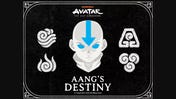 The front cover of Avatar: The Last Airbender - Aang's Destiny