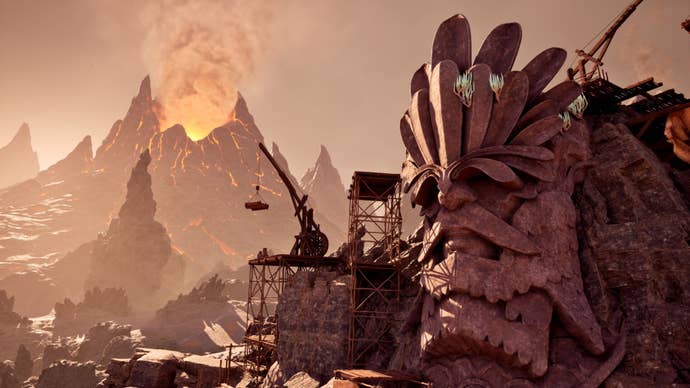 avowed steam promo art face in cliff