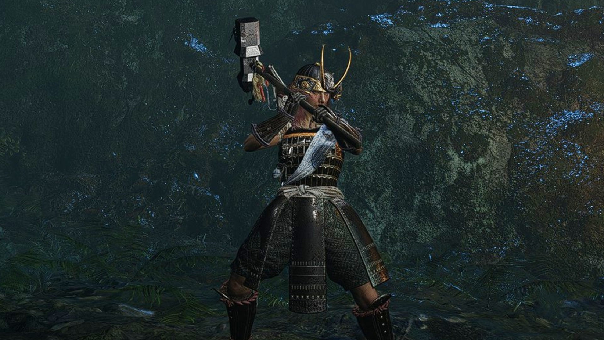 A Samurai hefts an Axe (more specifically, a Hammer) in Nioh 3. - 4