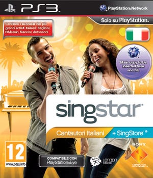 Caixa de jogo de Singstar: Cantautori Italiani