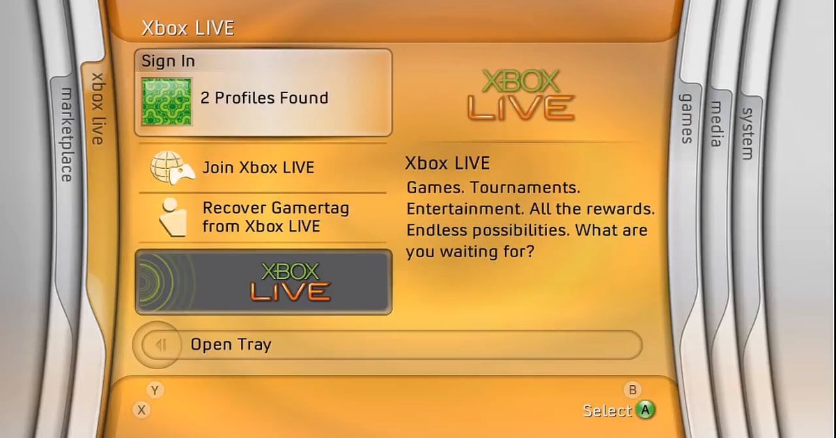 Xbox Shell Menu Site da Xbox mudou de aspecto para recriar o menu da Xbox 360 ...