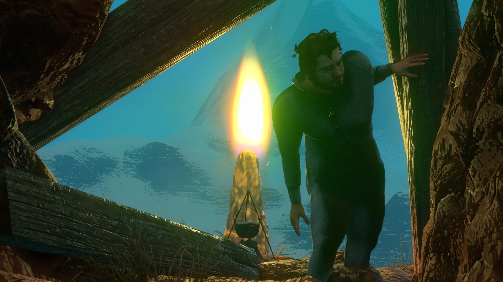 Nate from Baby Steps is curious about the contents of a campsite. - 6