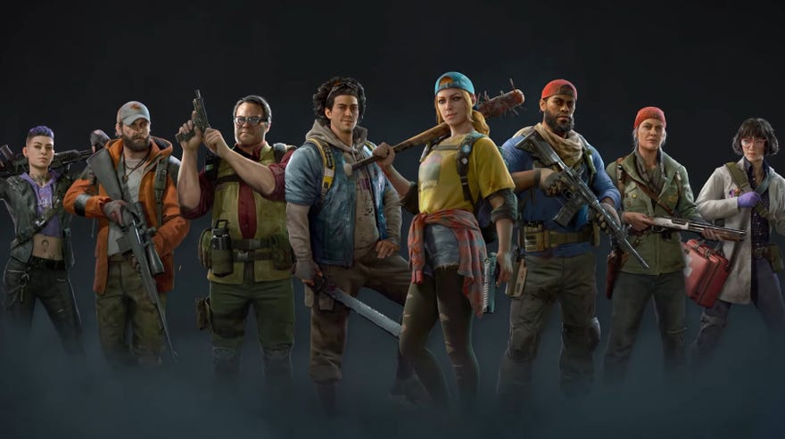 Back 4 Blood character lineup artwork