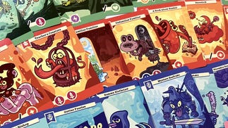 Promotional art for card game Bad Baby Lich Lords.