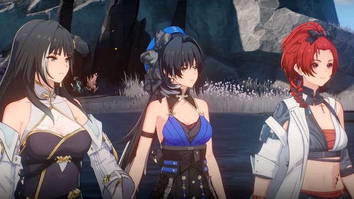 Baizhi, Yangyang y Chixia en Wuthering Waves.