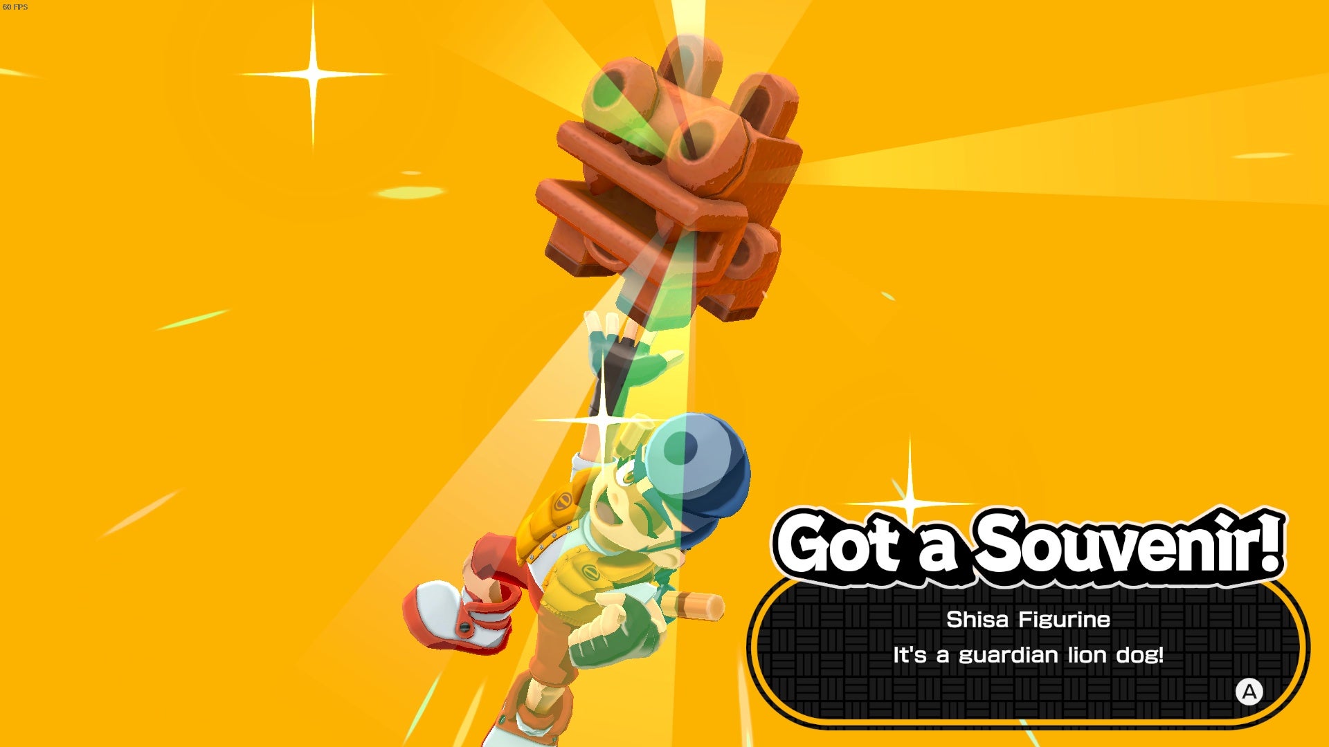 Getting a lion dog souvenir in Bakeru. - 6