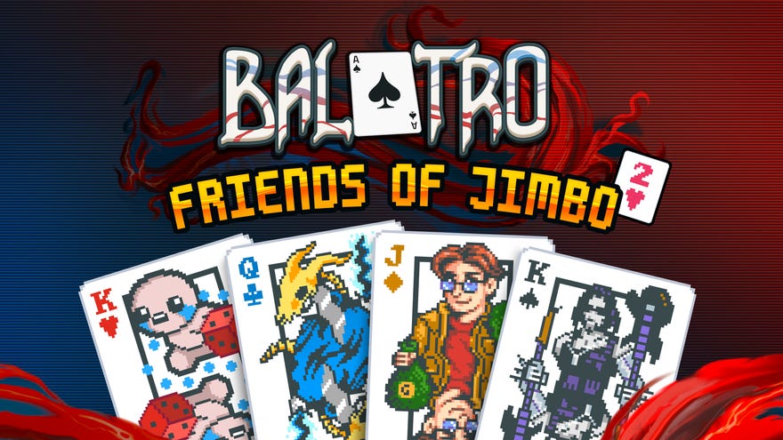 Friends Of Jimbo 2, a free update adding new card art to Balatro.