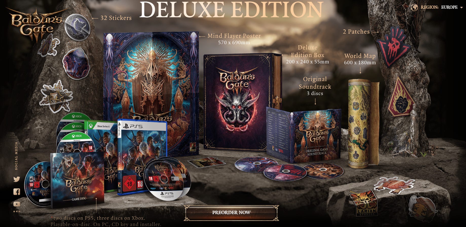 Pudełkowa wersja Baldur's Gate 3 na Xbox ma 4 płyty. Do zmieszczenia ...