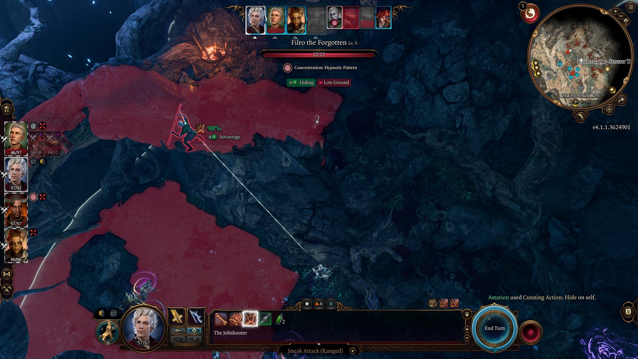 Astarion fighting Filro the Forgotten in Baldur's Gate 3 - 4