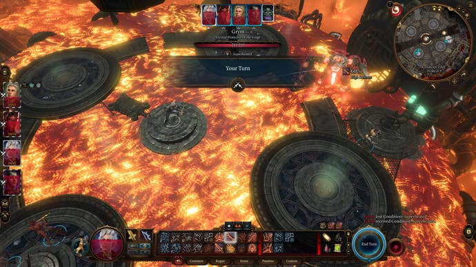 Astarion fighting Grym in the Adamantine Forge in Baldur's Gate 3