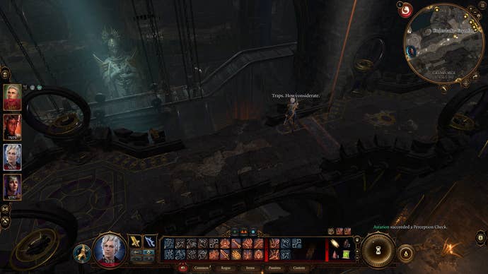 Astarion disarming traps to reach the Adamantine Forge in Baldur's Gate 3