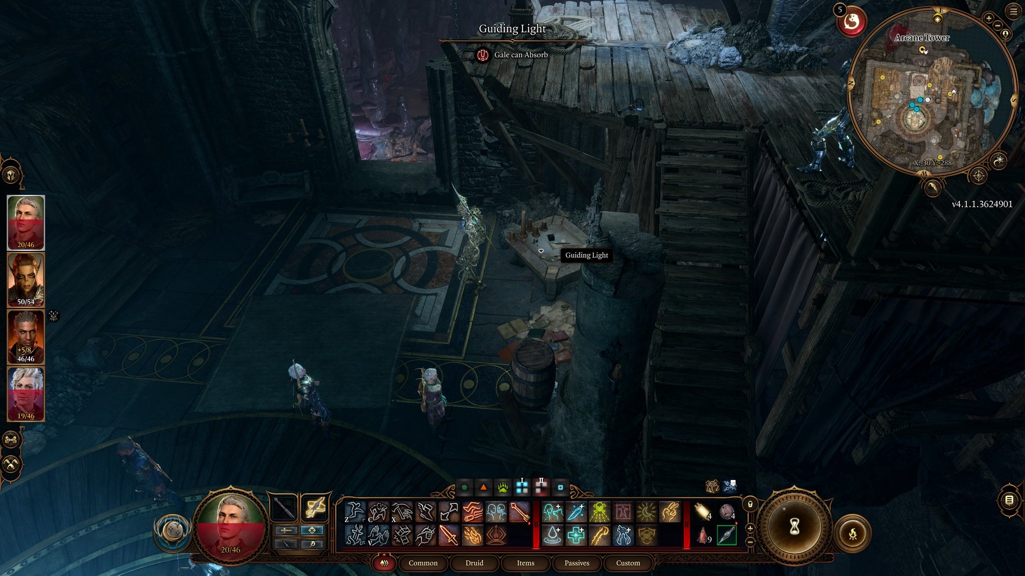 Tav collecting the Guiding Light ring from Bernard on top of the Arcane Tower in Baldur's Gate 3 - 13