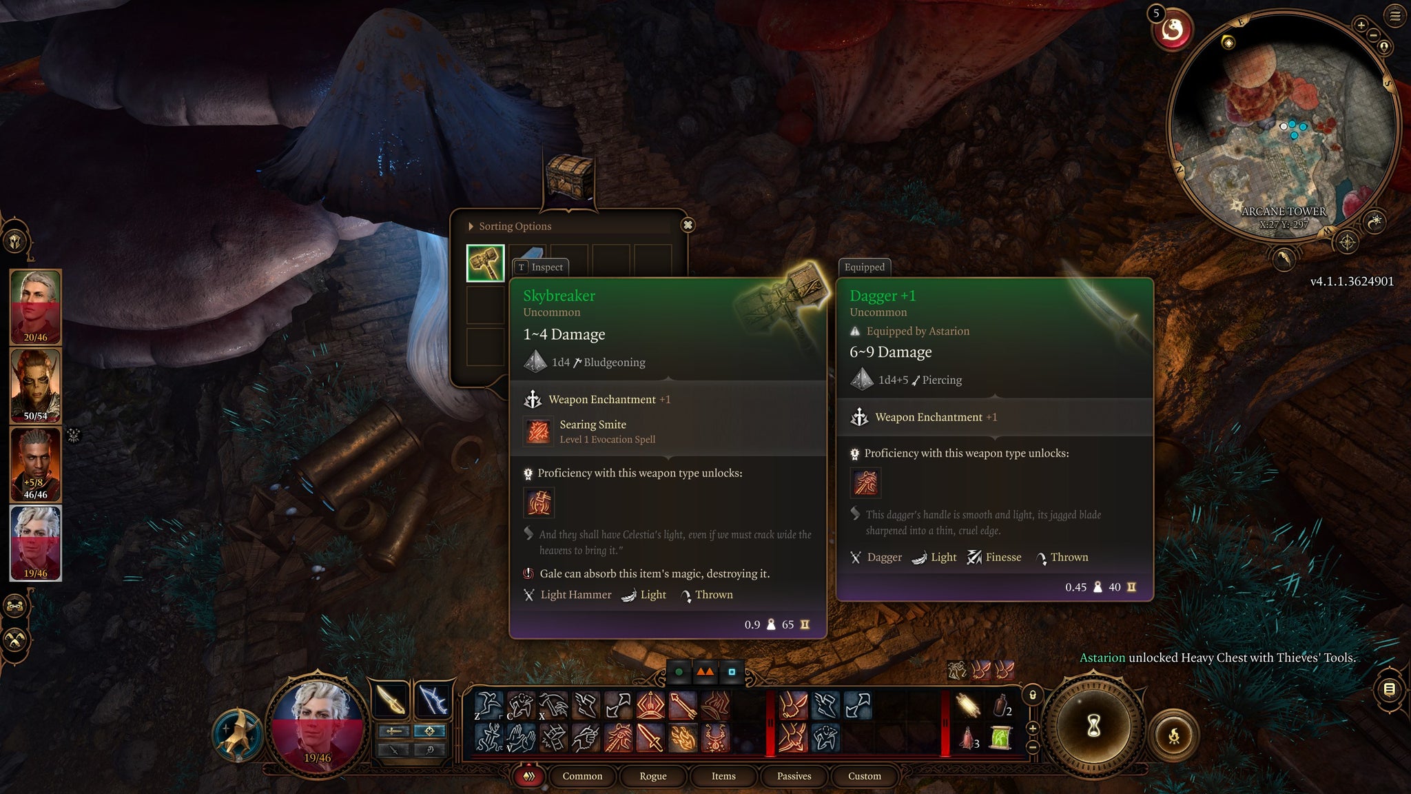 Tav collecting a unique hammer from outside the Arcane Tower in Baldur's Gate 3 - 15