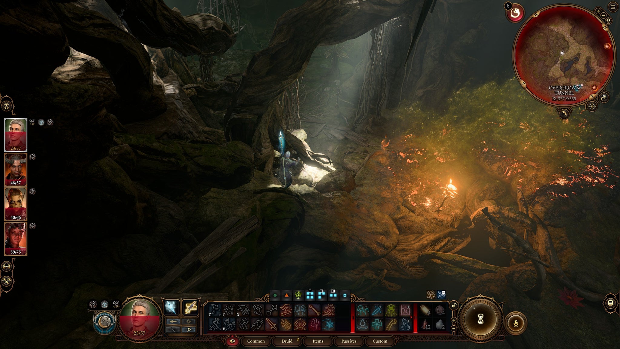 Tav jumping past a cloud of noxious gas in Baldur's Gate 3 - 8