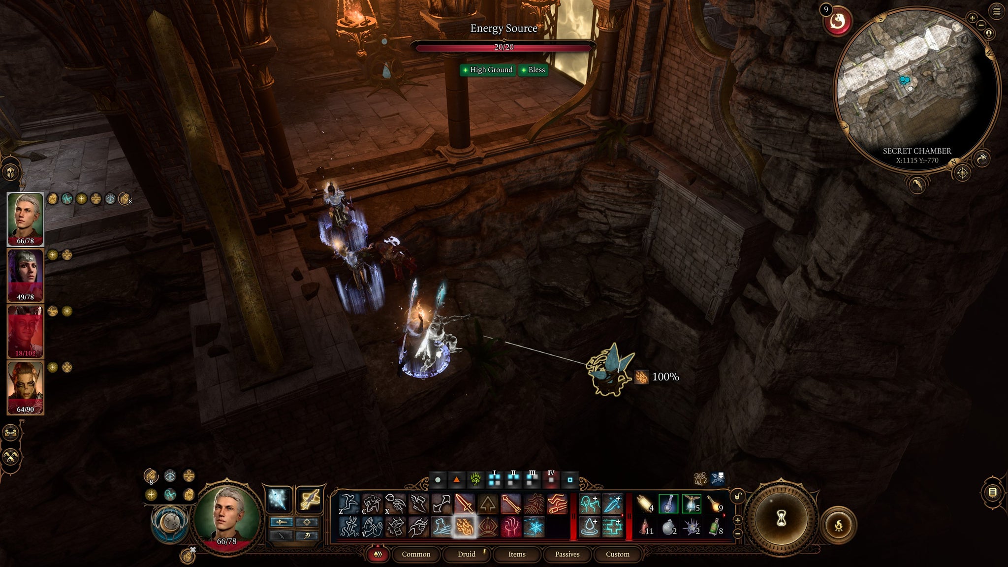 The party disarming traps to reach the Blood of Lathander in Baldur's Gate 3 - 10