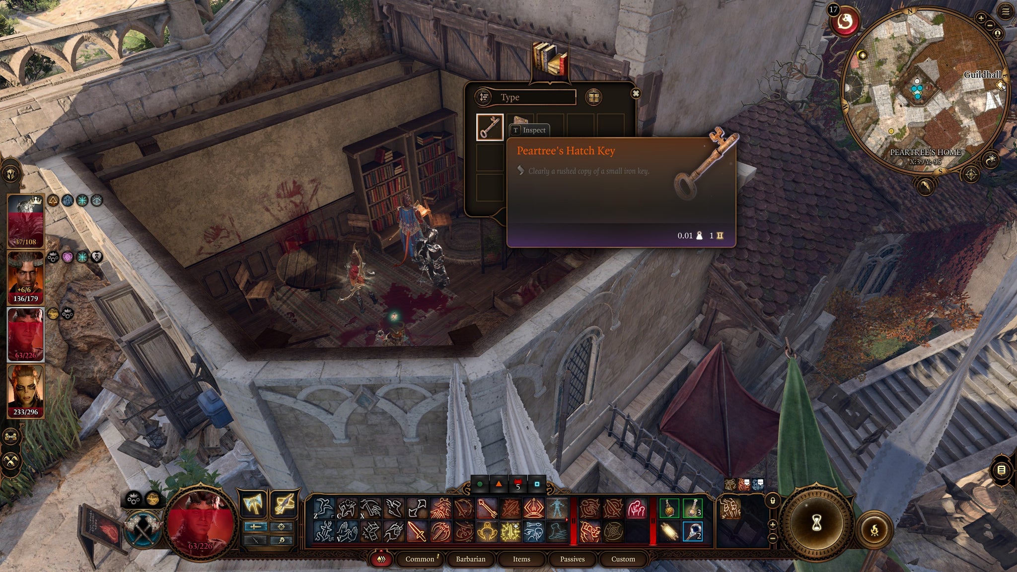 The location a key that unlocks the basement where you find Dribbles the Clown's arm in Baldur's Gate 3. - 7