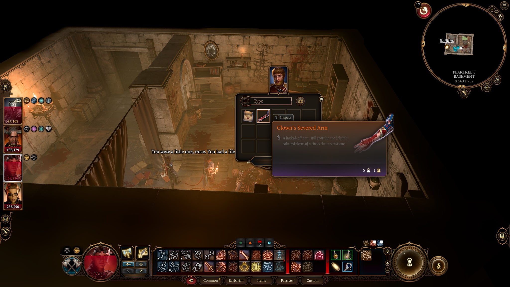 Dribbles the Clown's arm in Baldur's Gate 3. - 8