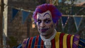 Dribbles the Clown performing at the Circus of the Last Days in Baldur's Gate 3.