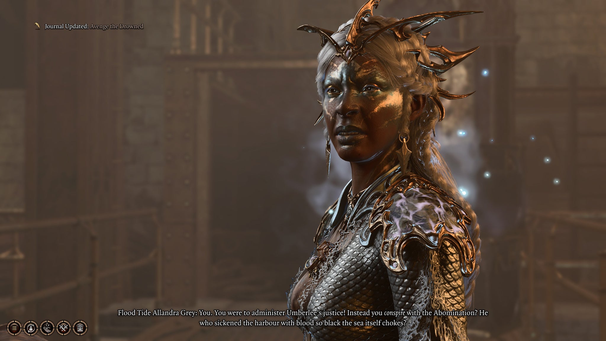 The Wavemother demanding justice for the drowned priestess in Baldur's Gate 3. - 7