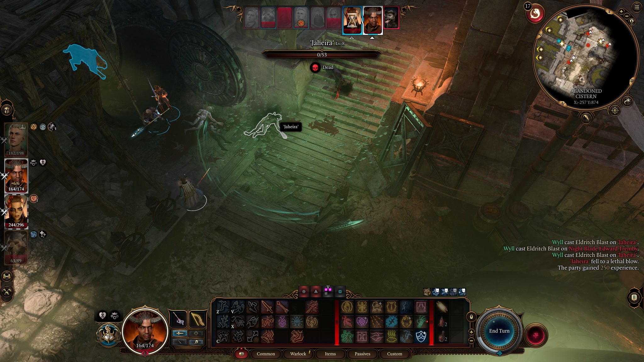 Tav and their party fighting cultists in the city sewer to save Minsc in Baldur's Gate 3. - 6