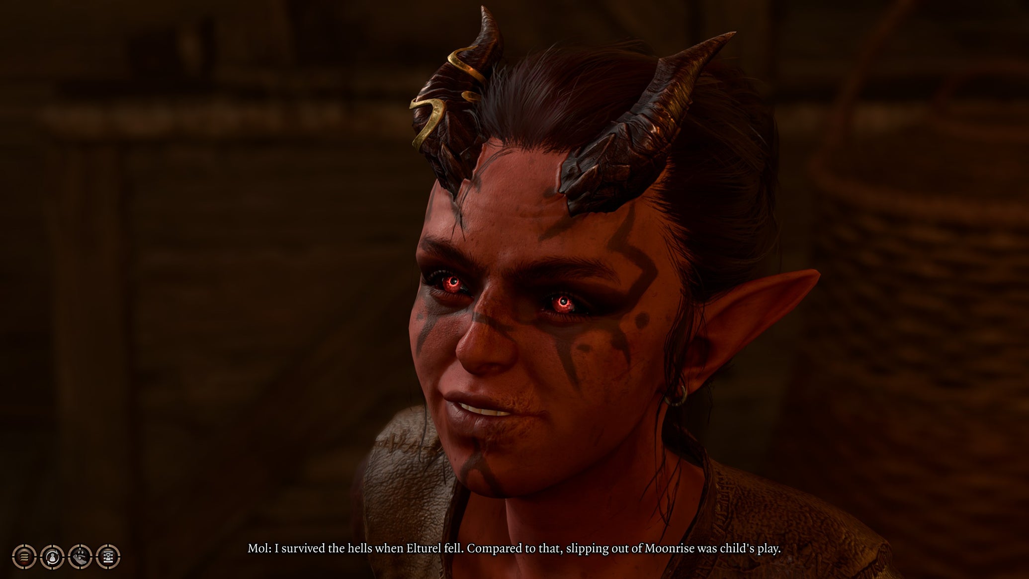 Tav and their party speaking to Mol inside the Undercellar in Baldur's Gate 3. - 1