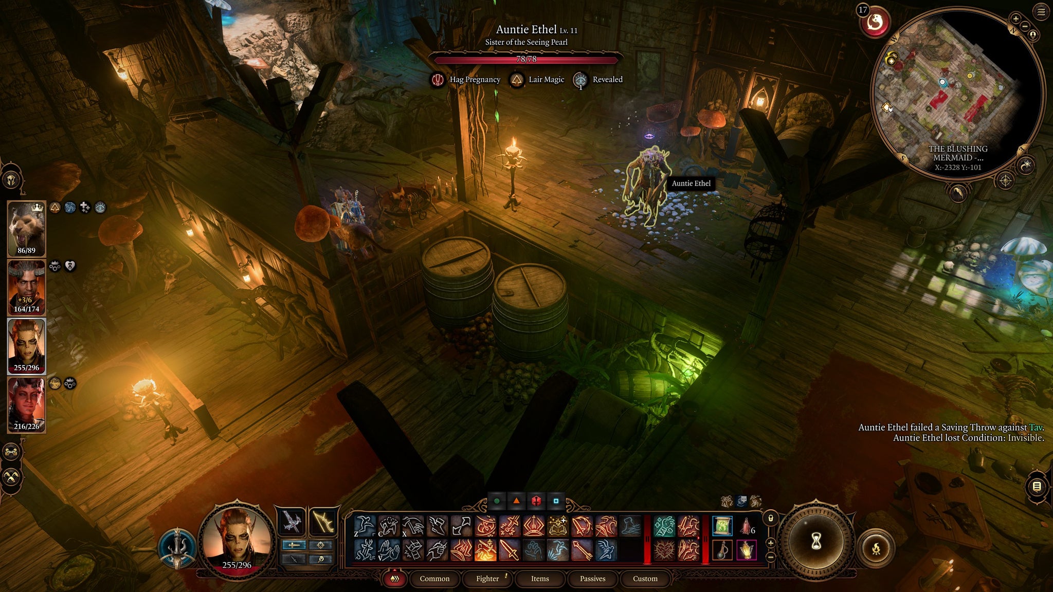 Tav and their party fighting the evil hag who's kidnapped Vanra in Baldur's Gate 3. - 7