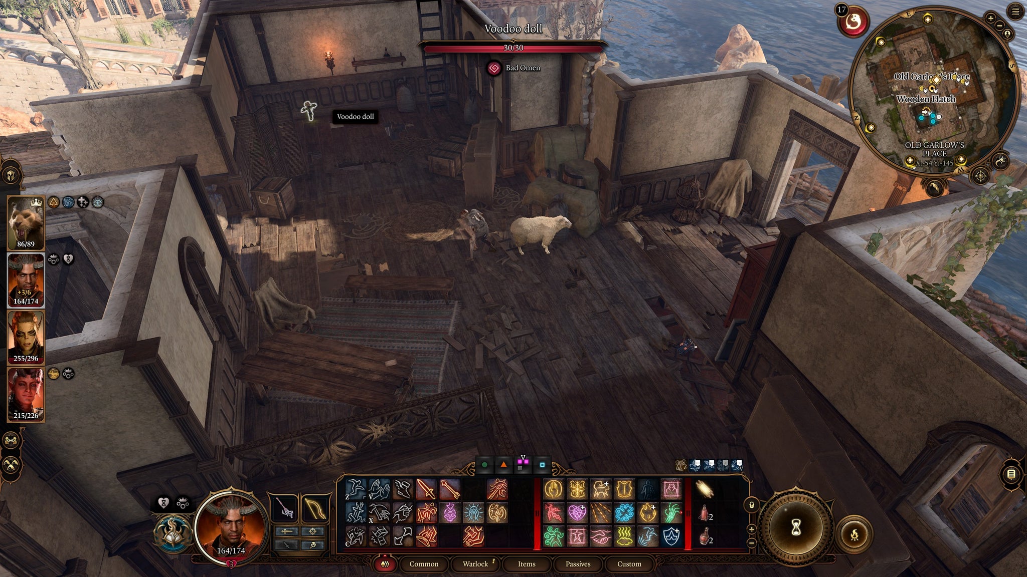 The location of the voodoo doll that has polymorphed Mayrina in Baldur's Gate 3. - 5