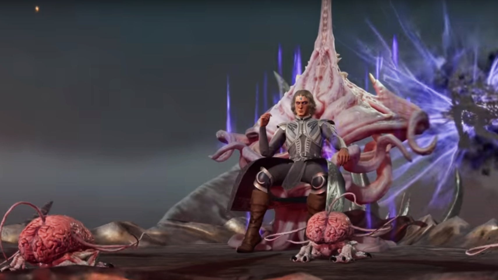 A character surrounded by intellect devourers in Baldur's Gate 3. - 1