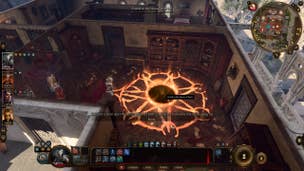 Tav and their party opening a portal to the House of Hope in Baldur's Gate 3.